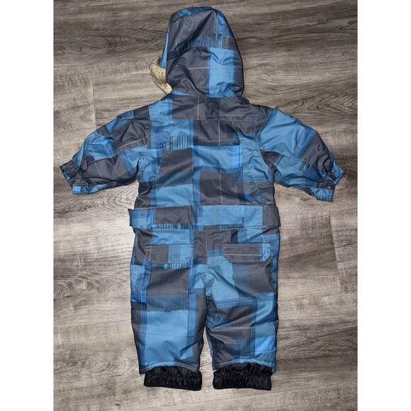 Quiksilver Toddler Baby 9M Snowsuit Blue Black Quiktech Loose Fit Comfy - Picture 7 of 7